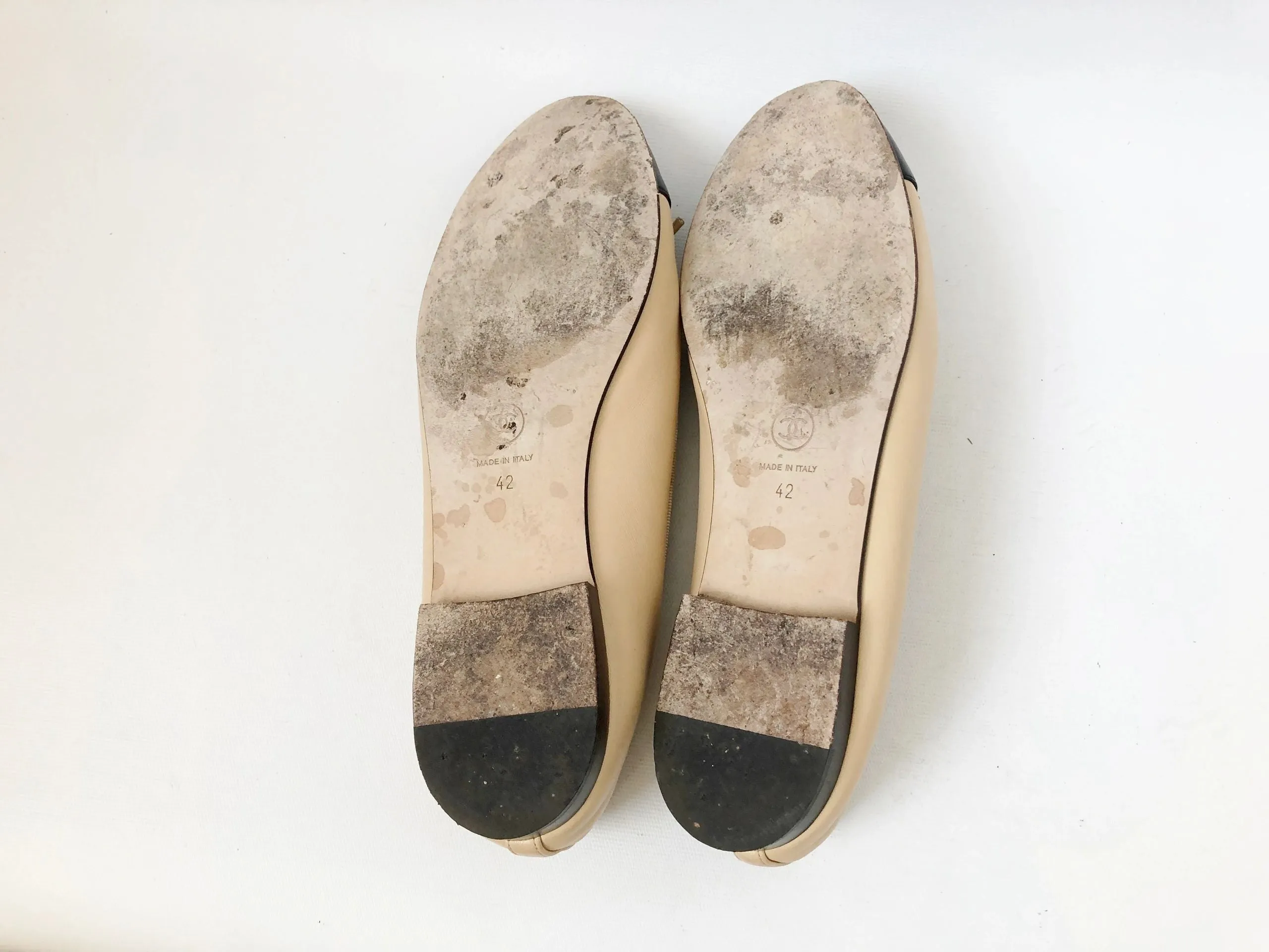 Chanel Cap-Toe Ballet Flats Size 42 It (12 Us)