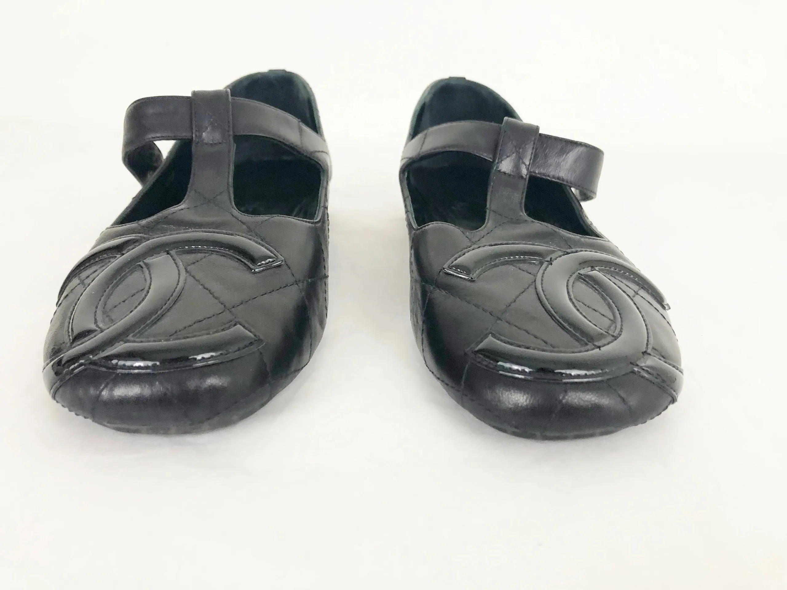 Chanel Ligne Cc Mary Jane Flats Size 38 It (8 Us)