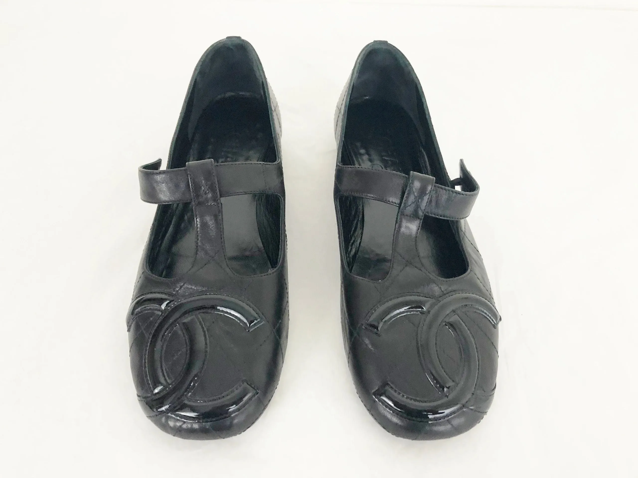 Chanel Ligne Cc Mary Jane Flats Size 38 It (8 Us)