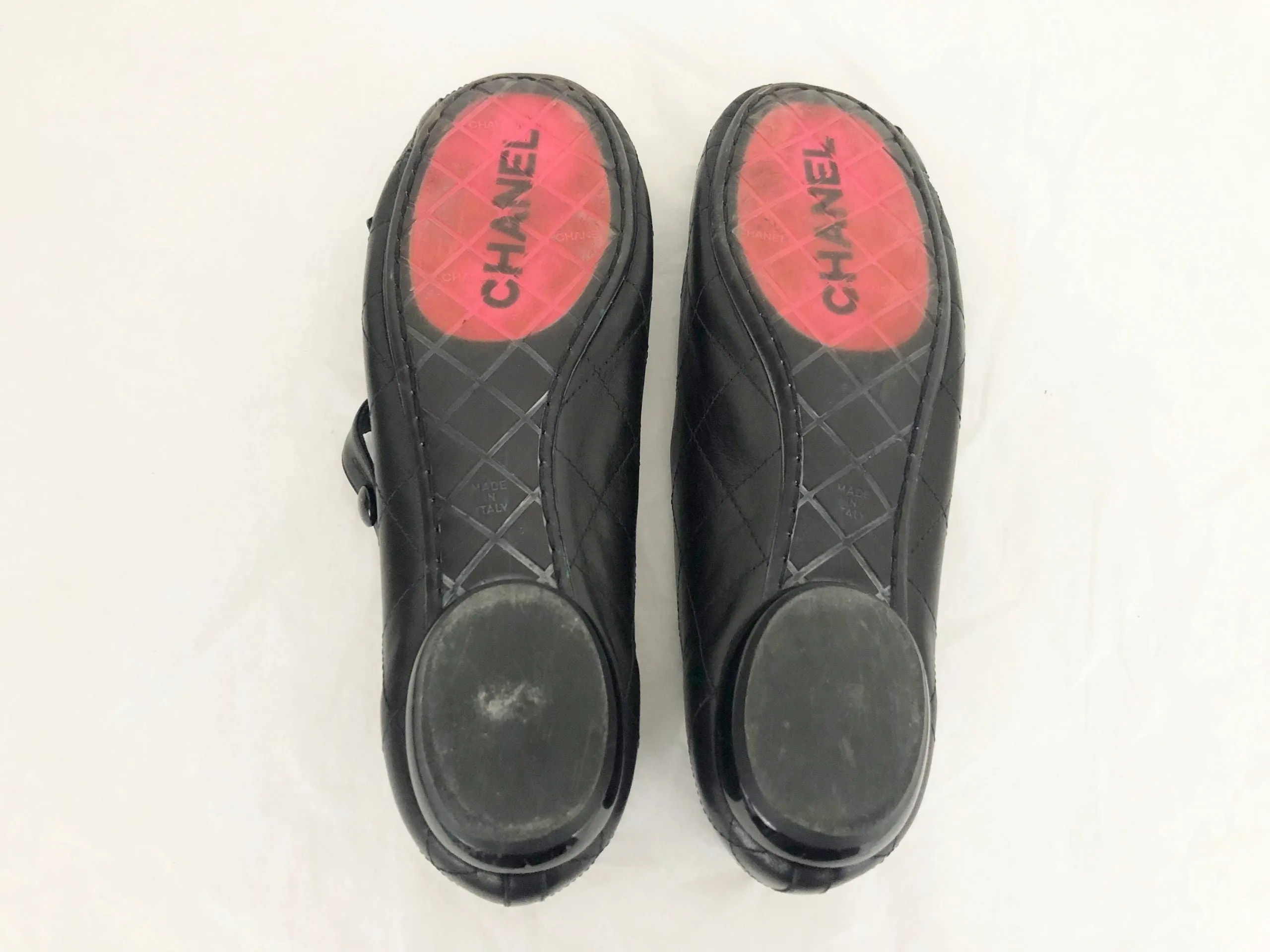 Chanel Ligne Cc Mary Jane Flats Size 38 It (8 Us)