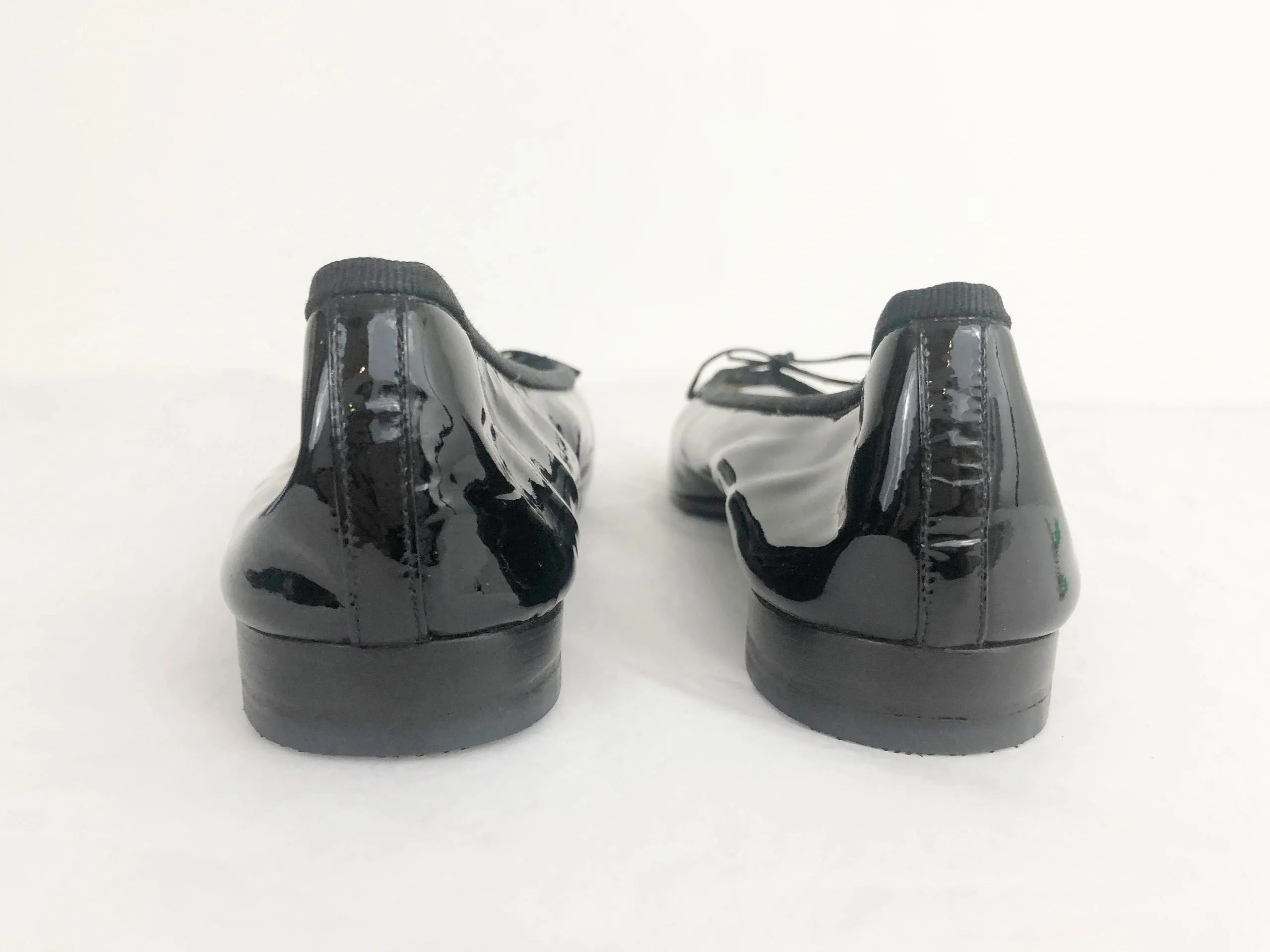 Chanel Patent Leather Ballet Flats Size 38.5 It (8.5 Us)