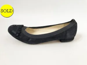 Chanel Suede Ballet Flats Size 36.5 It (6.5 Us)