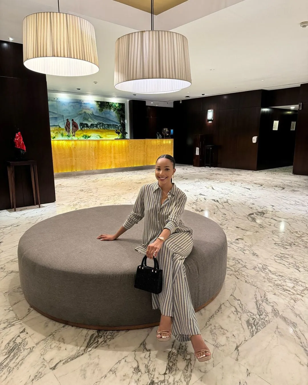 Chic Printed Long-Sleeve Shirt and Wide-Leg Pants Two-Piece Set for Effortless Elegance