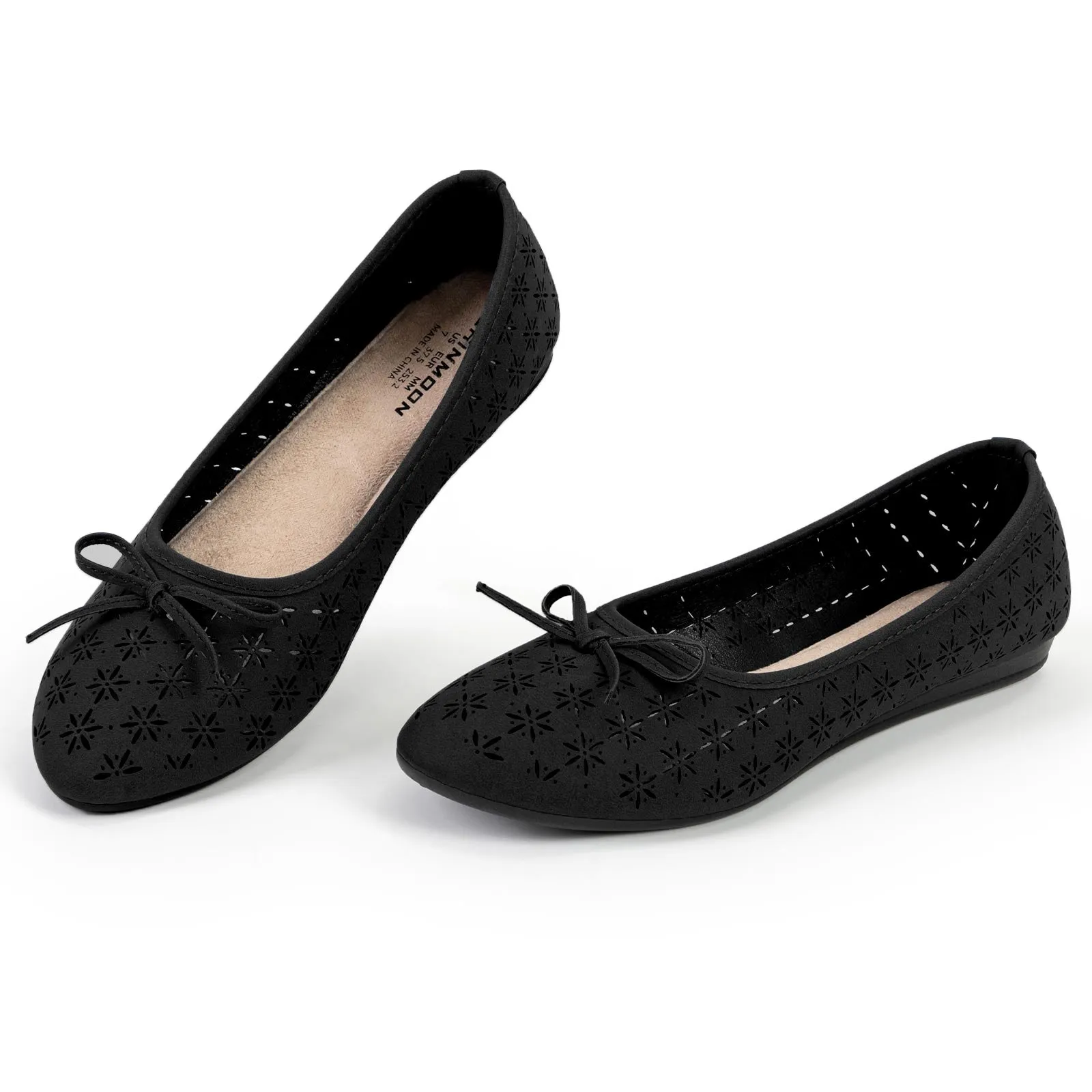 CHIN·MOON Women's Slip-Ons Ballet Flats Comfortable Lightweight Casual Dress Shoes