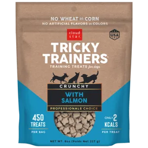 Cloud Star Tricky Trainers Salmon Flavor Crunchy Dog Treats