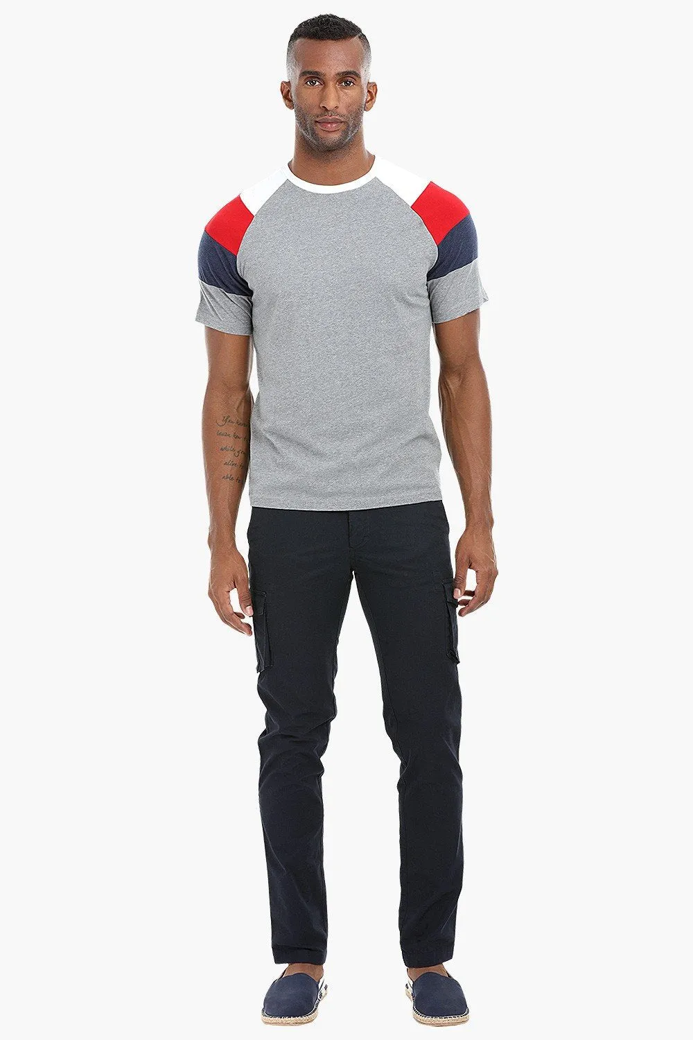Colorblack Raglan Cotton T-Shirt