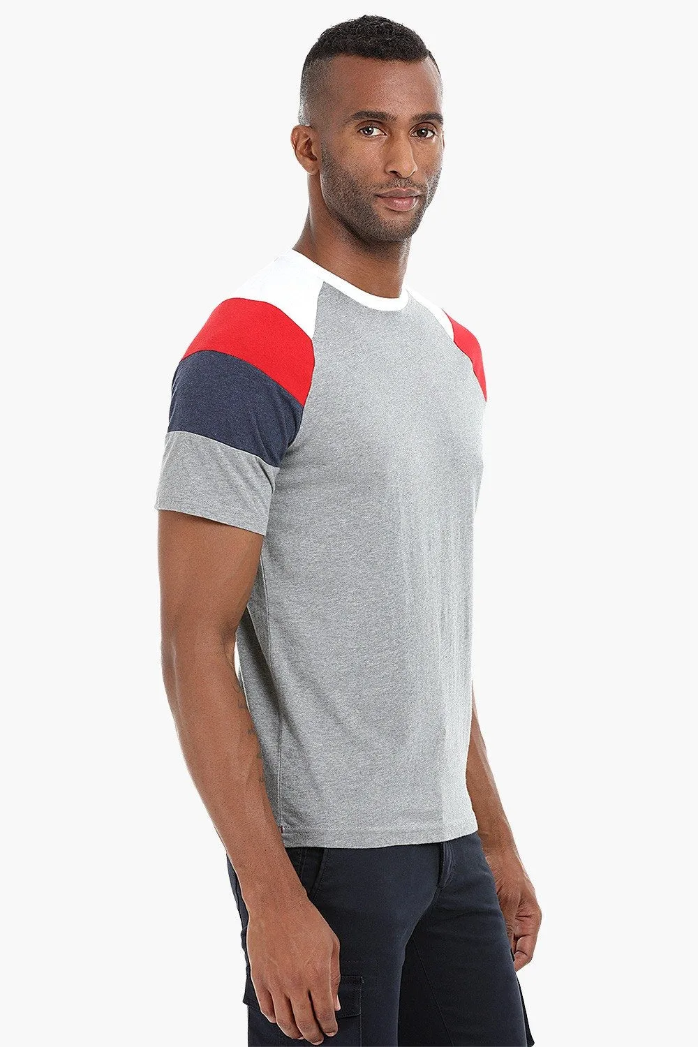 Colorblack Raglan Cotton T-Shirt