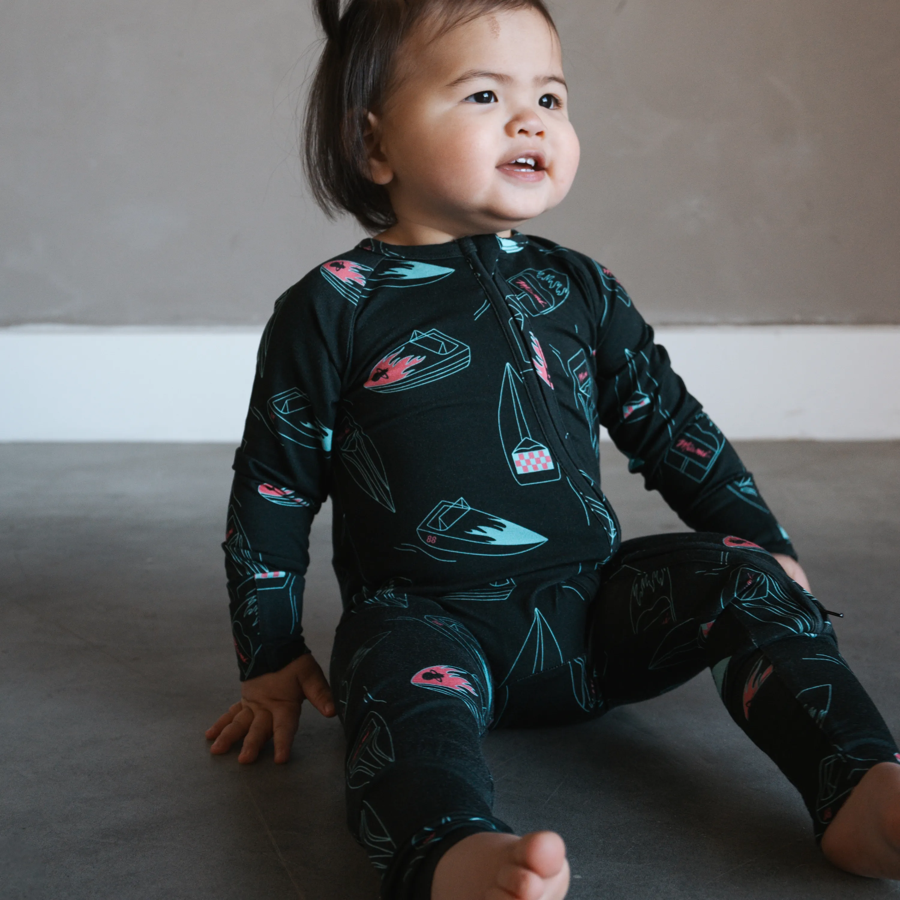 Court Culture x Everyday Leisure Midnight Marina Zip Romper