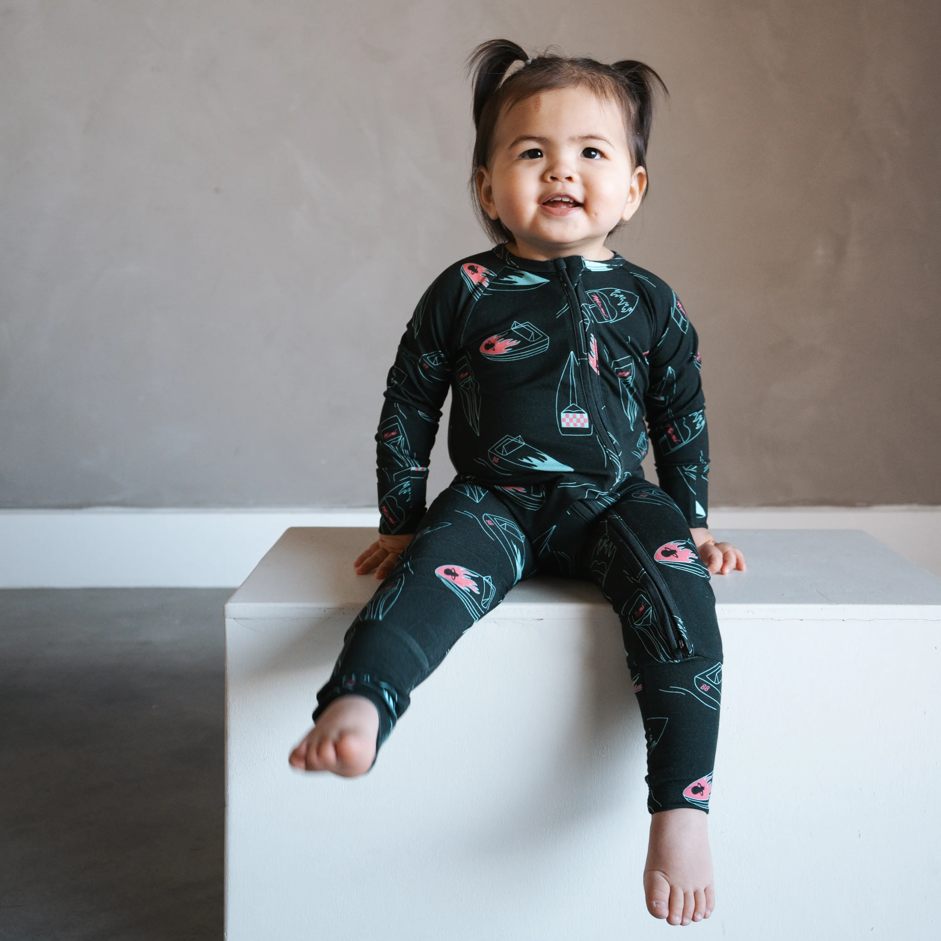 Court Culture x Everyday Leisure Midnight Marina Zip Romper