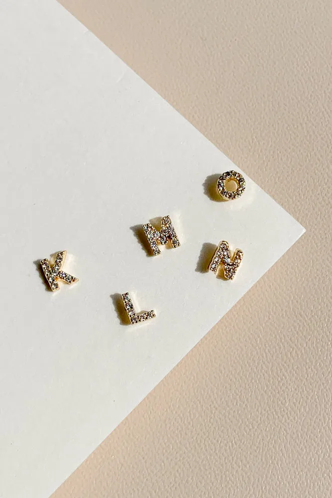Cubic Initial Ear Studs