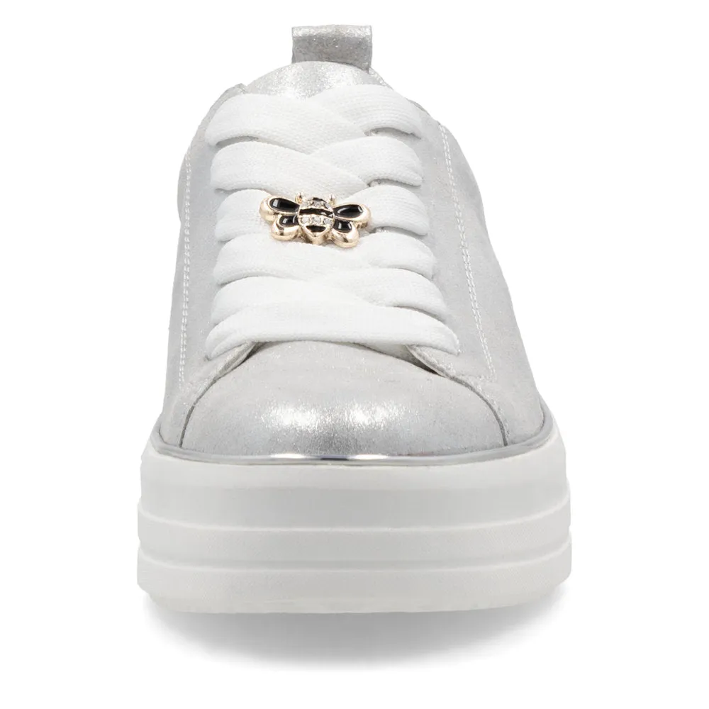 D1C03-81 - Sliver Lace up Trainer - Remonte