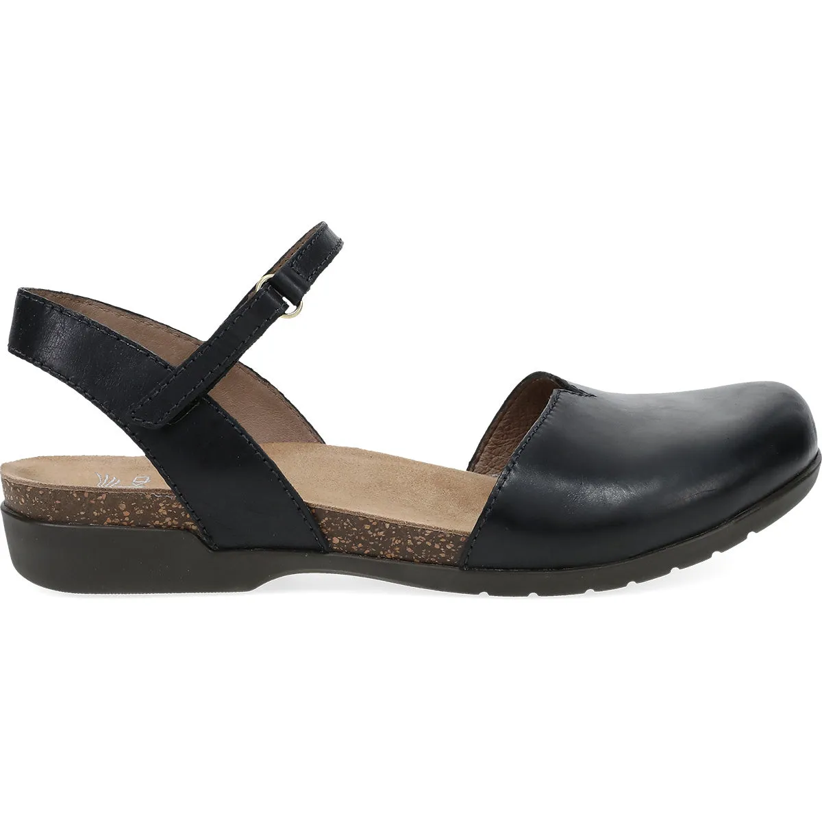 Dansko 6025475300 Women's Rowan Black Waxy Burnished