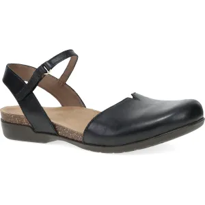 Dansko 6025475300 Women's Rowan Black Waxy Burnished
