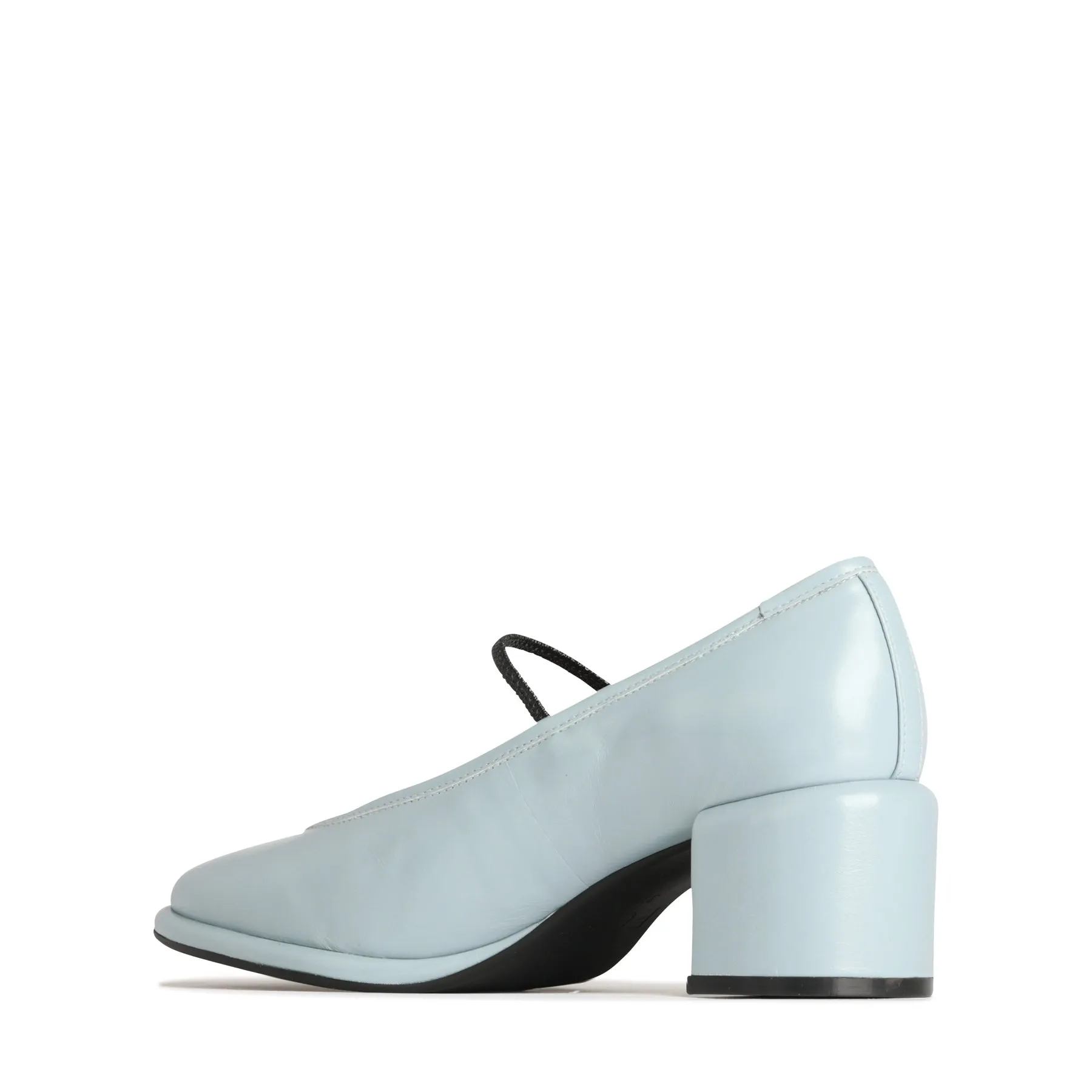 DARCELLA LEATHER BALLERINA HEELS