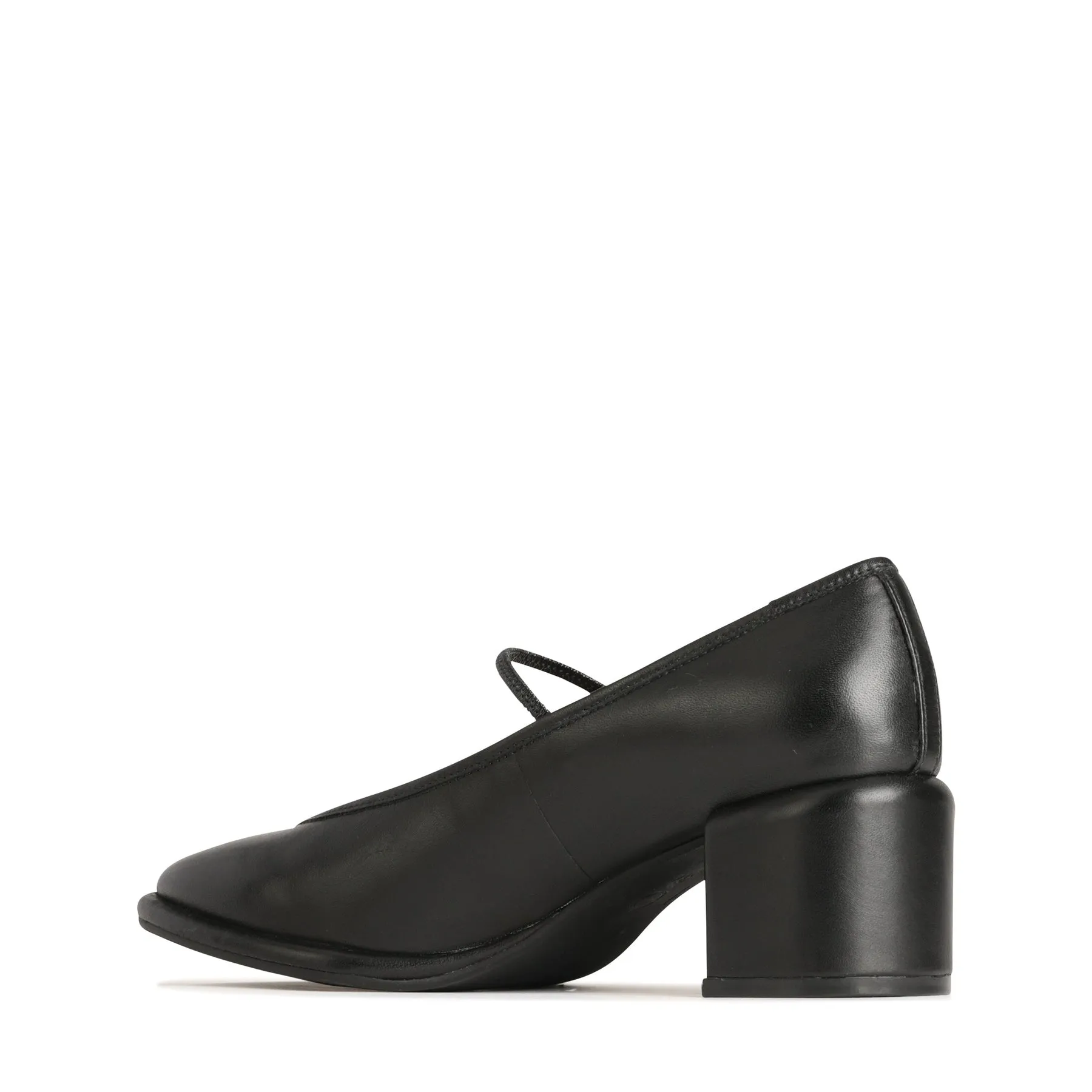 DARCELLA LEATHER BALLERINA HEELS
