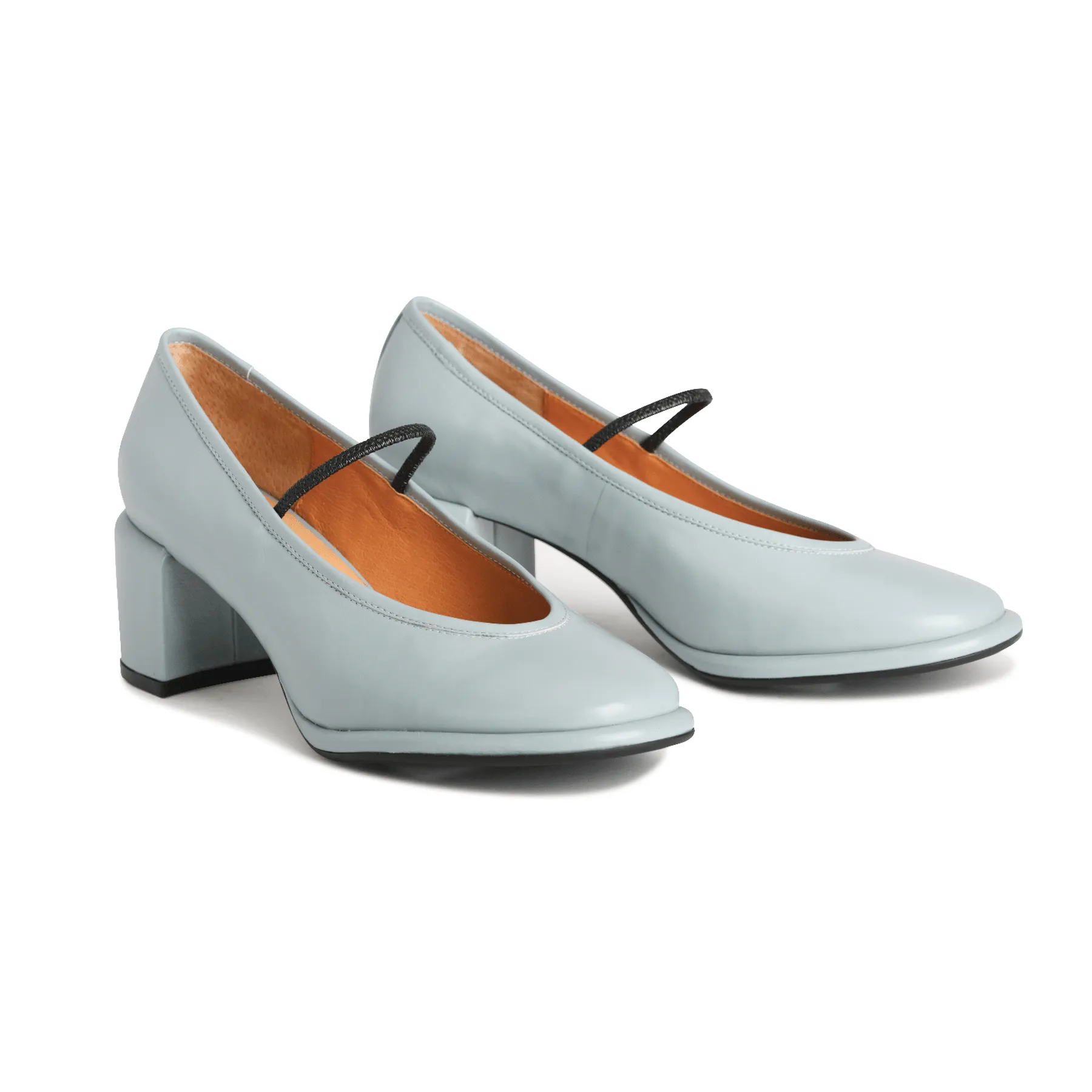 DARCELLA LEATHER BALLERINA HEELS