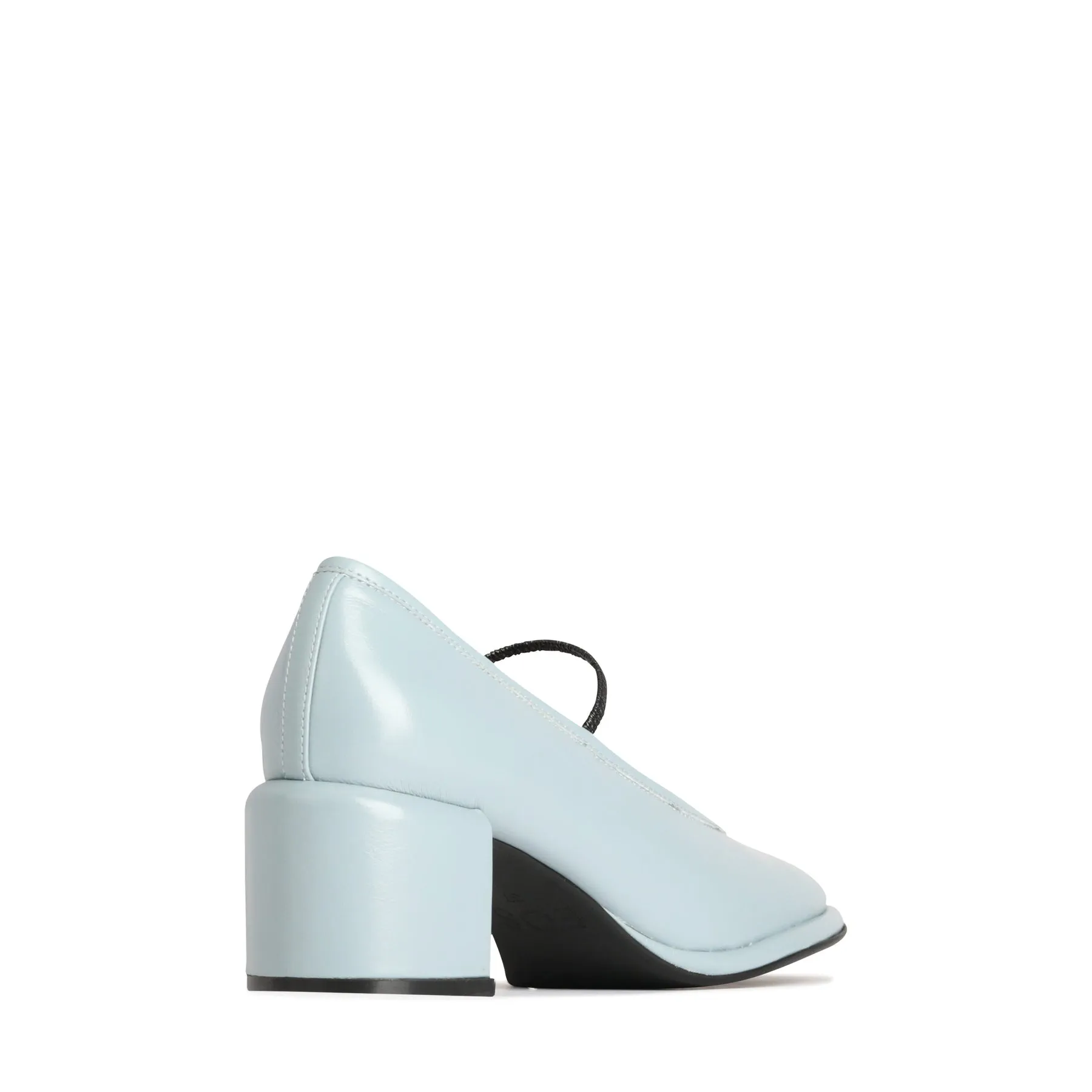 DARCELLA LEATHER BALLERINA HEELS