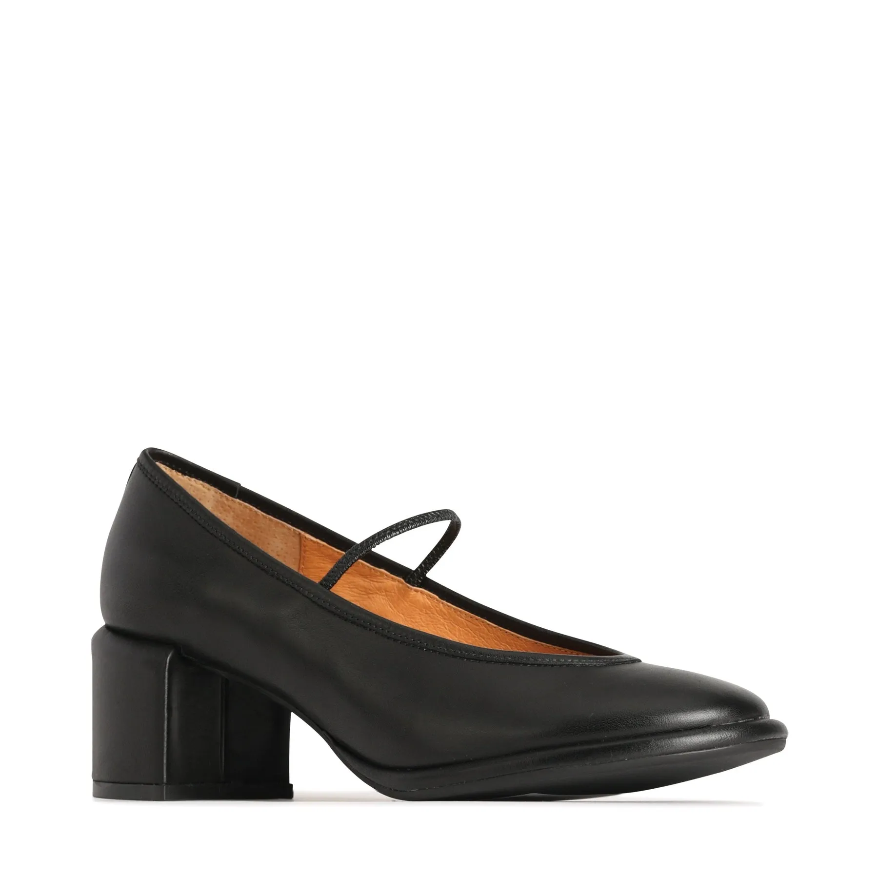 DARCELLA LEATHER BALLERINA HEELS