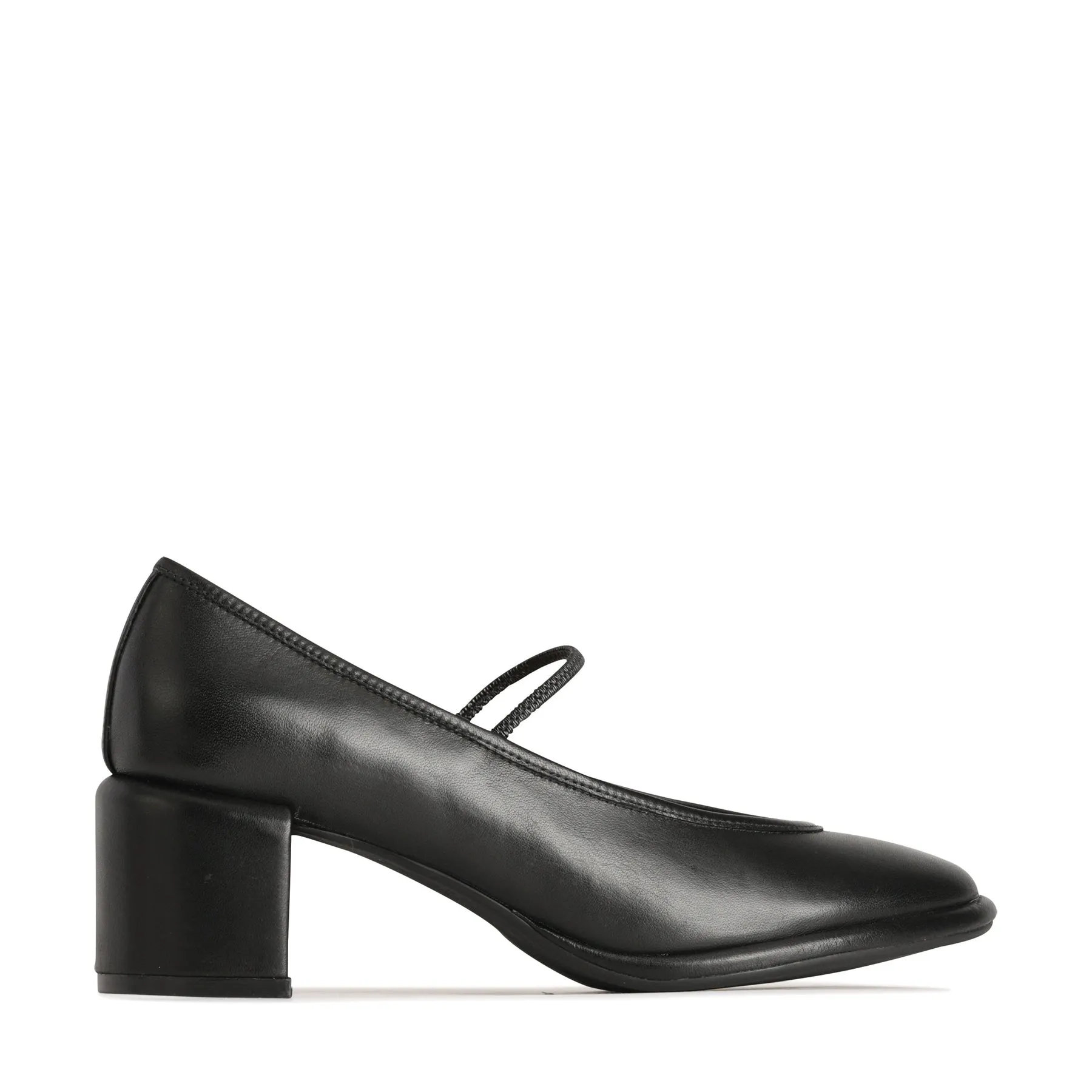 DARCELLA LEATHER BALLERINA HEELS