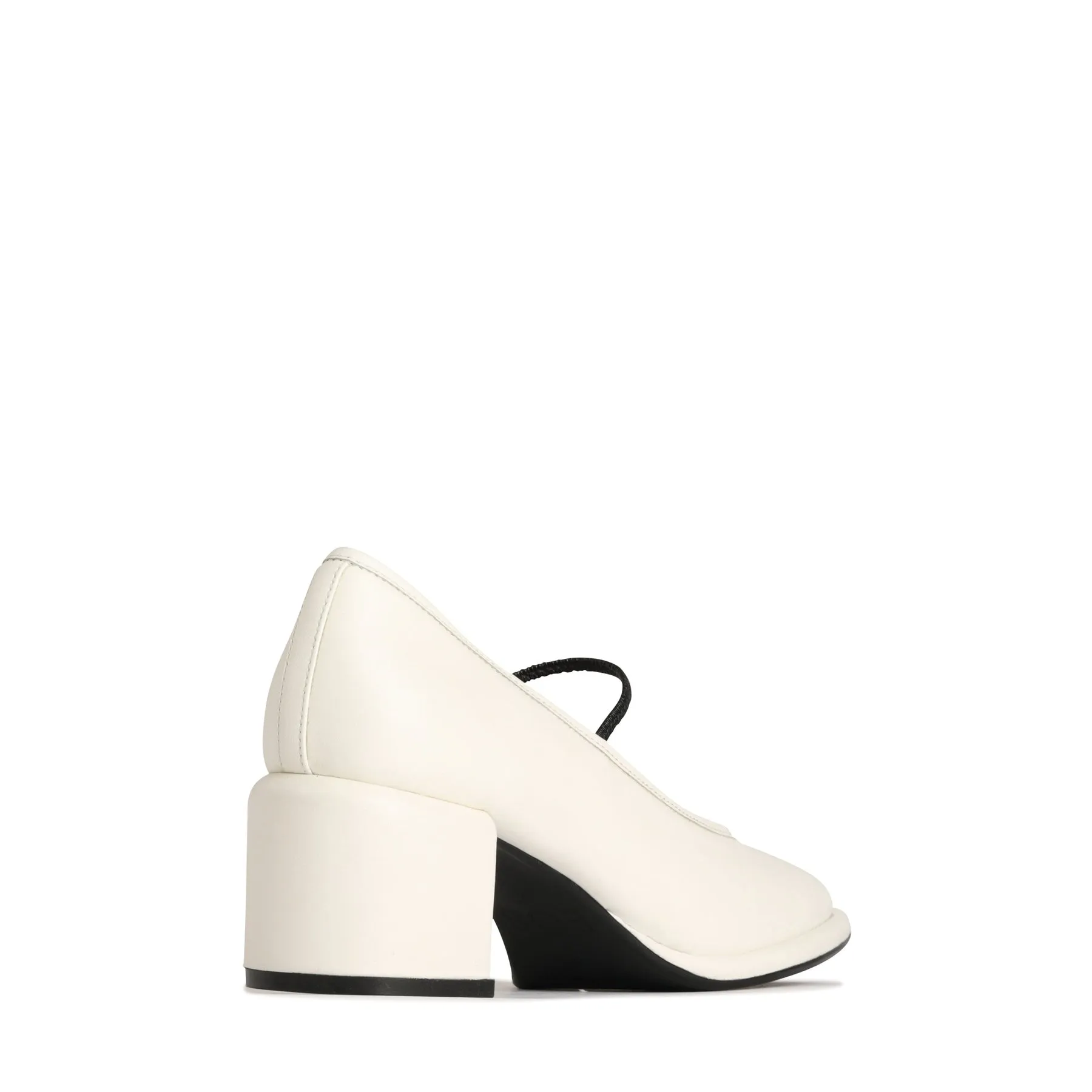 DARCELLA LEATHER BALLERINA HEELS
