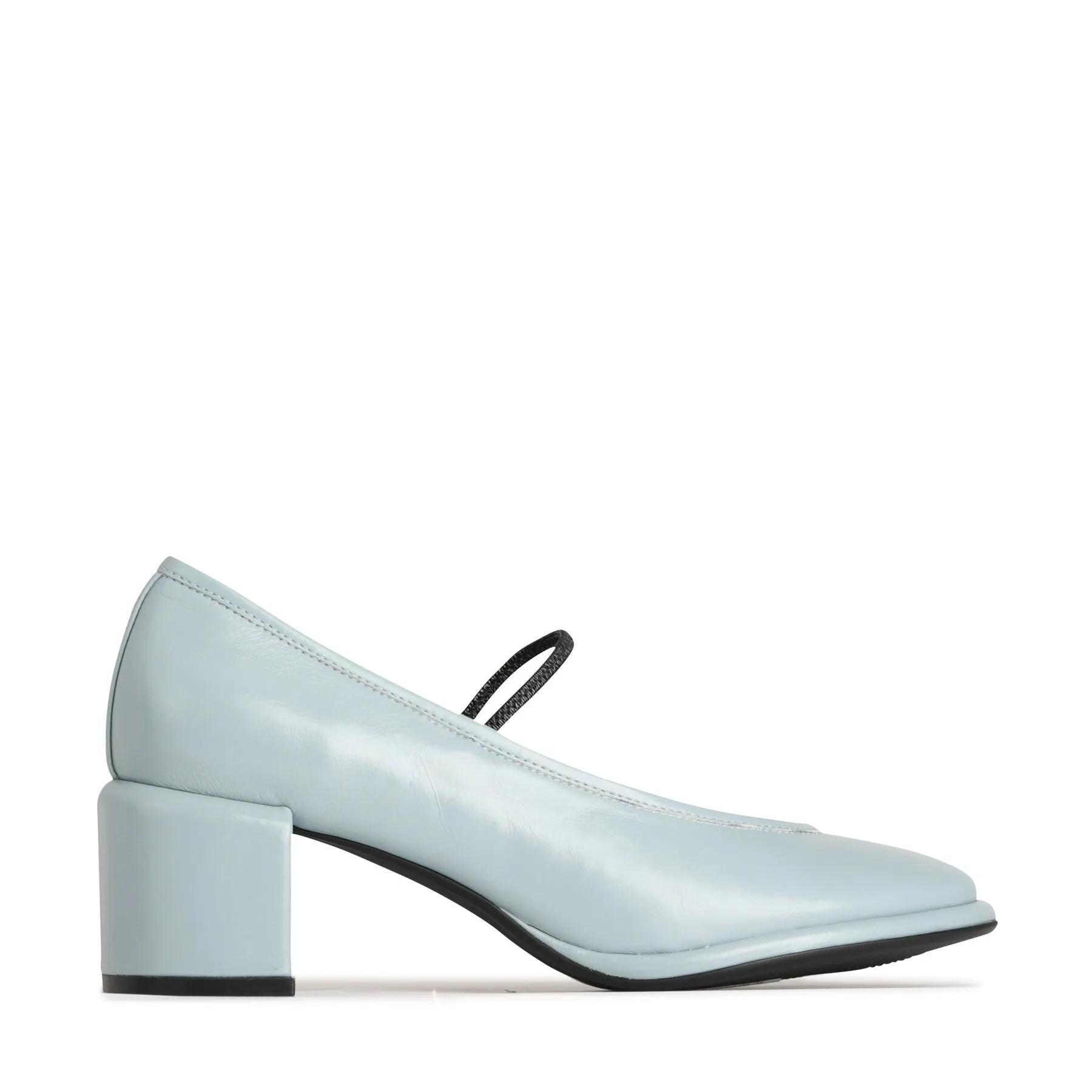 DARCELLA LEATHER BALLERINA HEELS