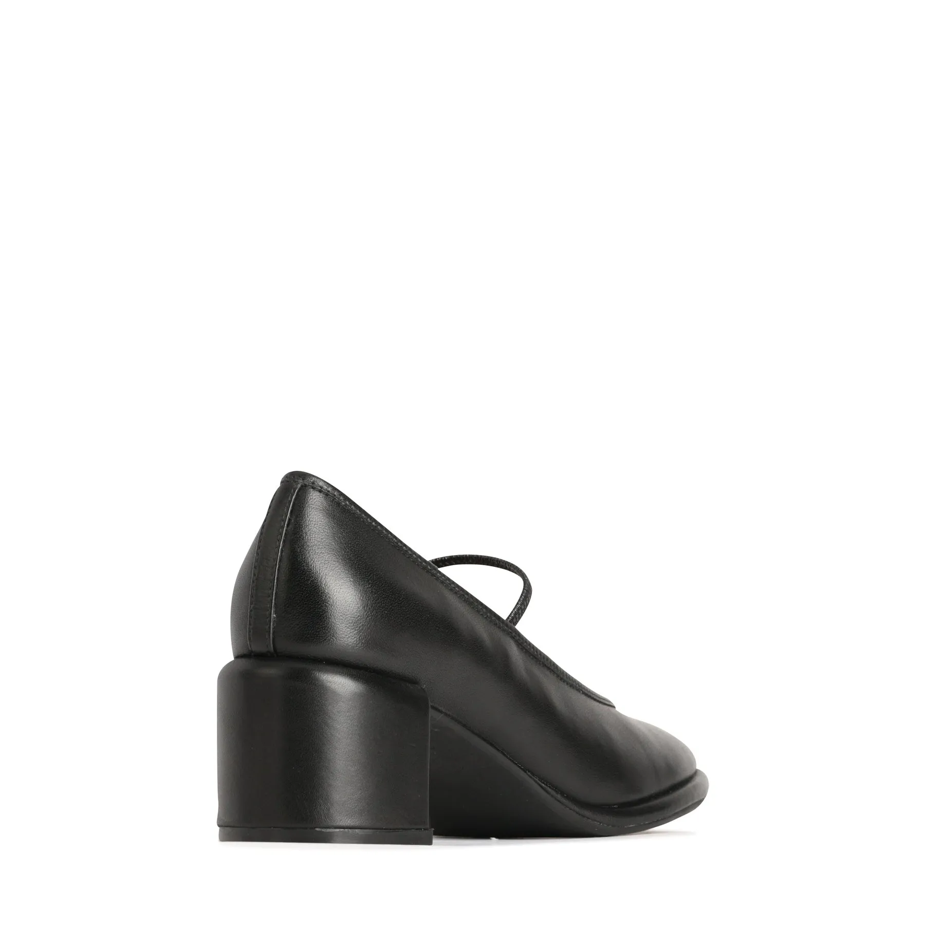 DARCELLA LEATHER BALLERINA HEELS