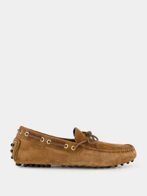 Dark Whiskey Suede Rod Driver Moccasins