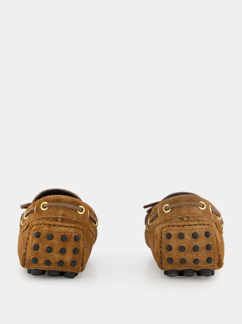 Dark Whiskey Suede Rod Driver Moccasins