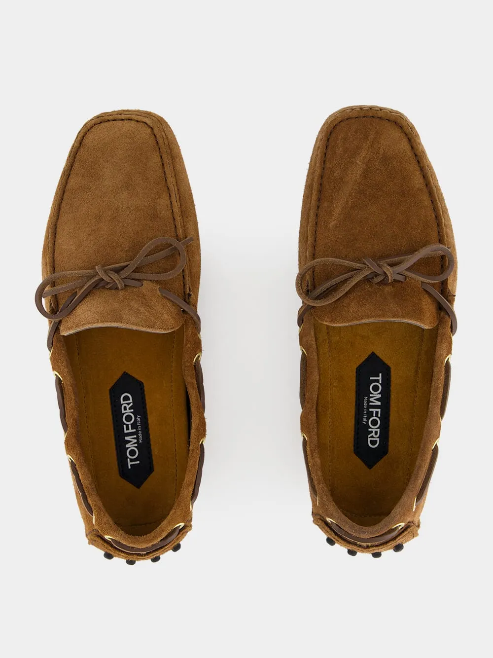Dark Whiskey Suede Rod Driver Moccasins
