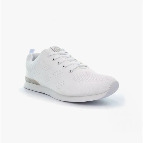 DEK TARGET Mens Lace Up Bowls Trainers White