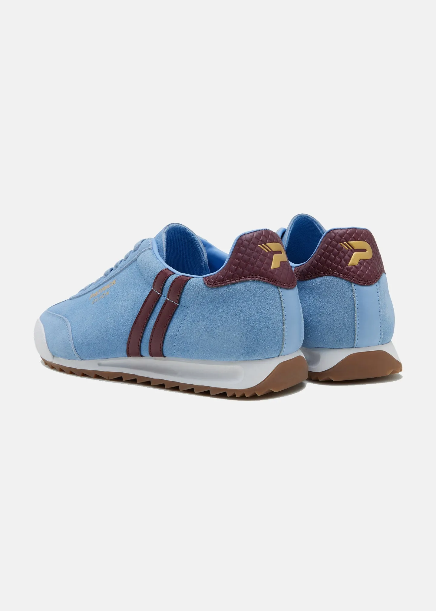 Dijon Trainer - Sky Blue/Burgundy/White