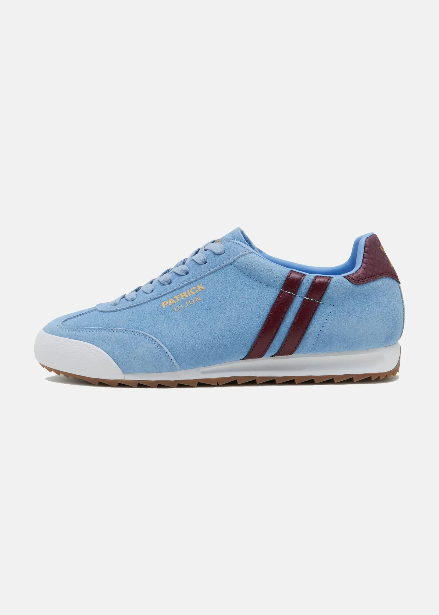 Dijon Trainer - Sky Blue/Burgundy/White