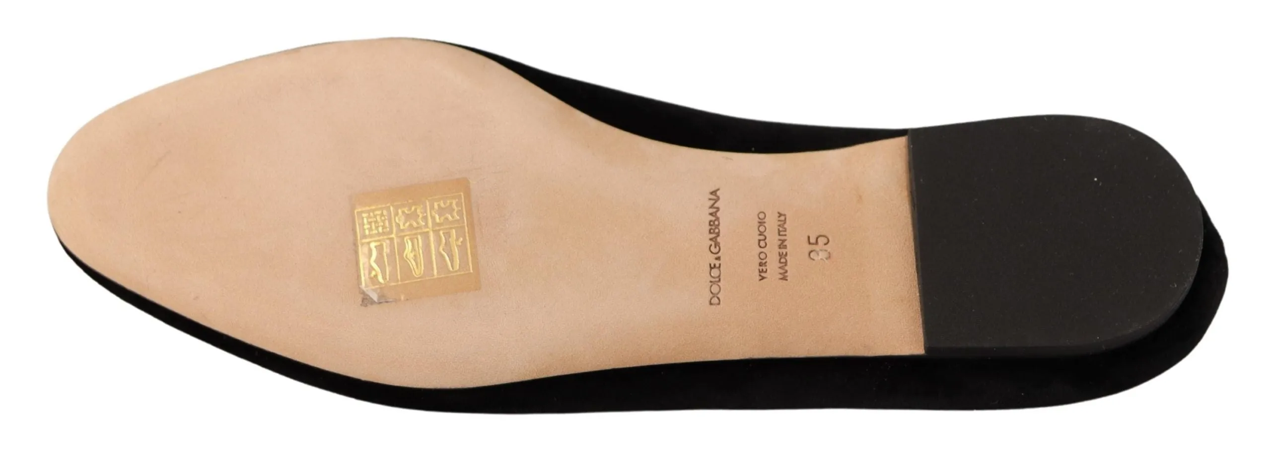 Dolce & Gabbana Leather Elegant Patent Flat Shoes
