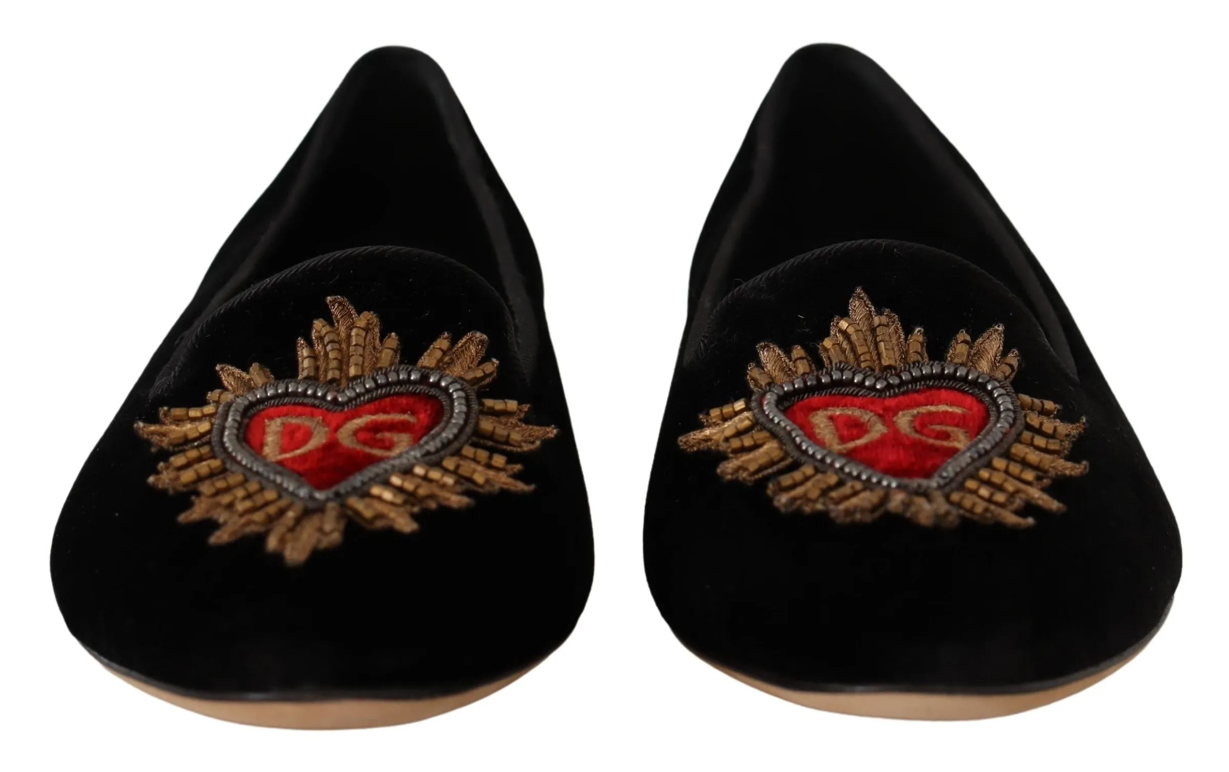 Dolce & Gabbana Leather Elegant Patent Flat Shoes