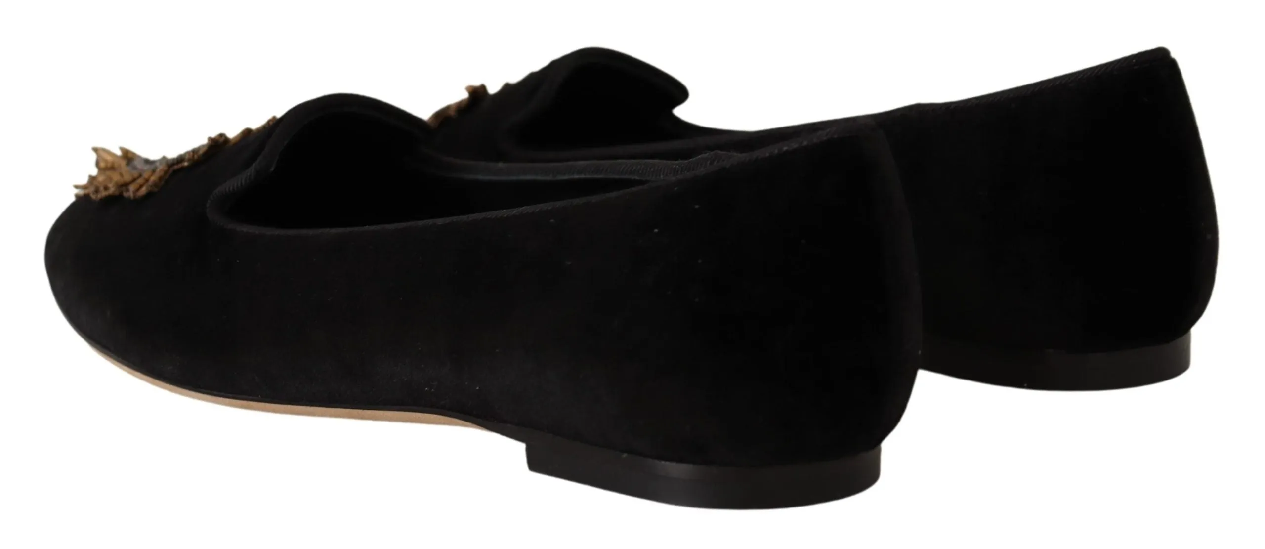 Dolce & Gabbana Leather Elegant Patent Flat Shoes