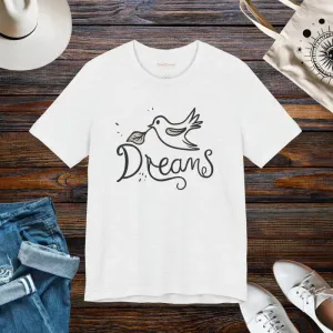Dreamy Bird Unisex Jersey Short Tee Soar in Comfort