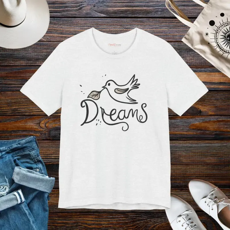 Dreamy Bird Unisex Jersey Short Tee Soar in Comfort
