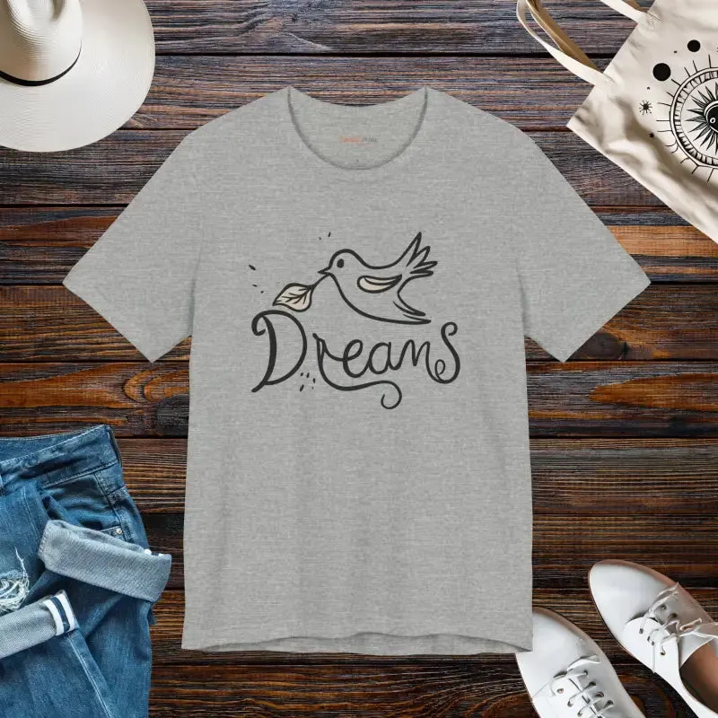 Dreamy Bird Unisex Jersey Short Tee Soar in Comfort