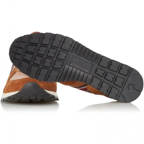 Dune London TRURO Mens Leather Trainers Tan