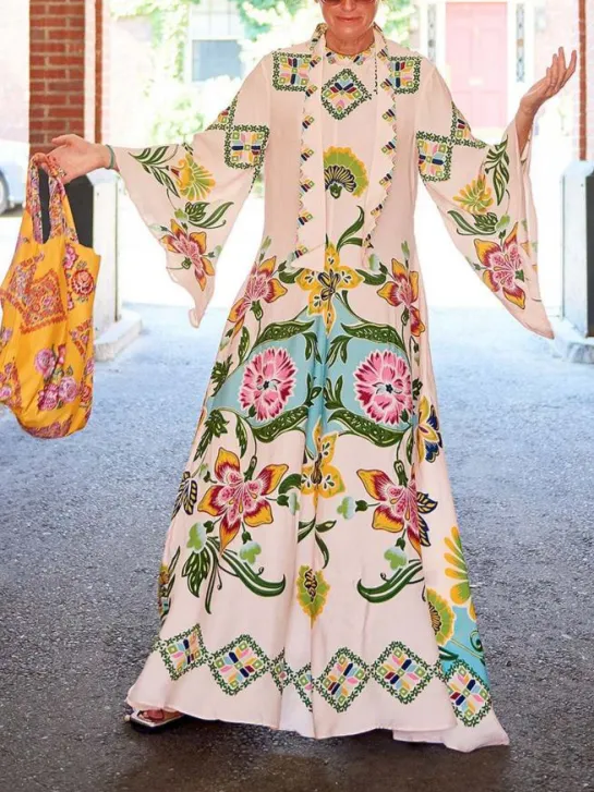Eileen Floral Long Sleeve Maxi Dress