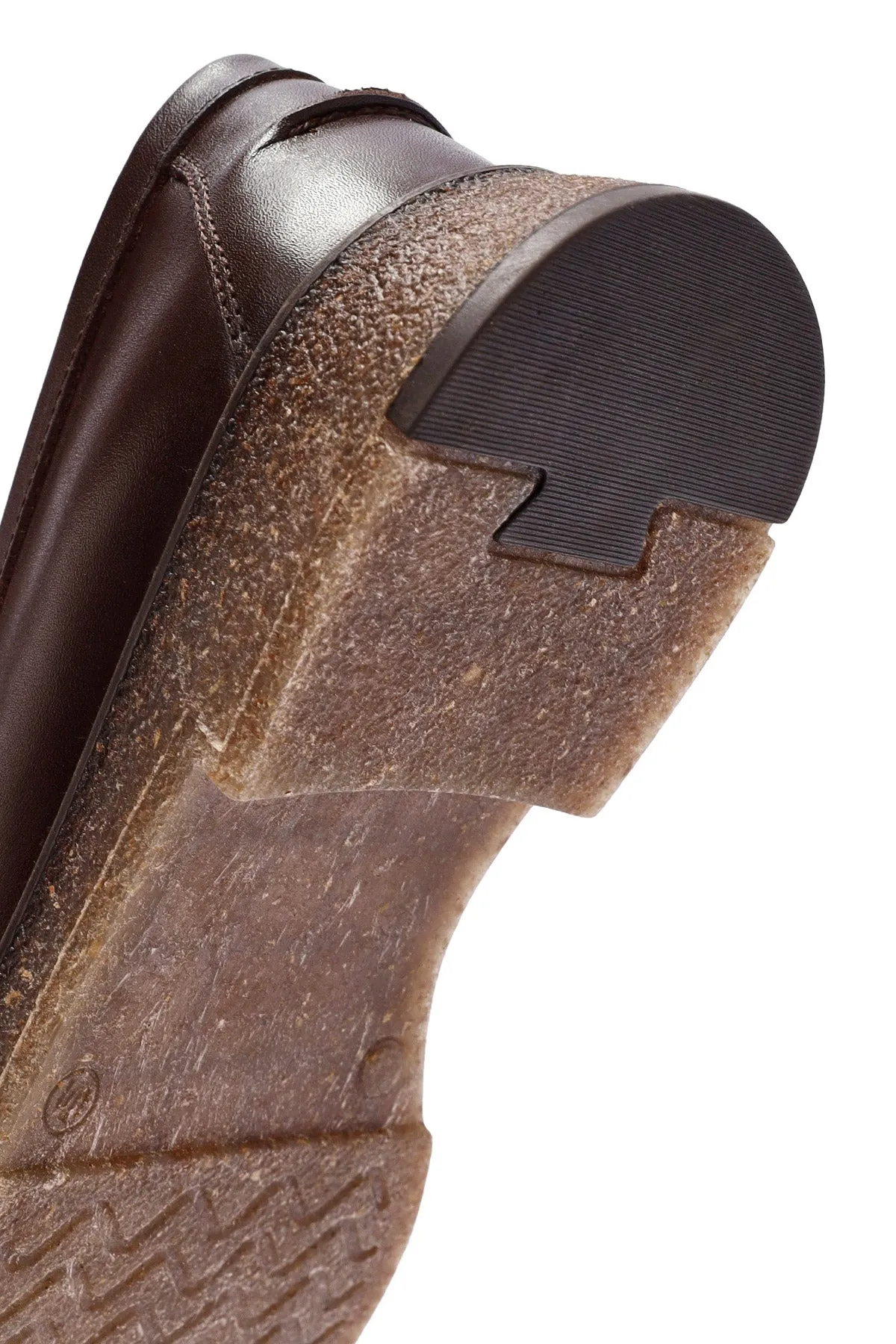 Erkek Kahverengi Deri Casual Loafer