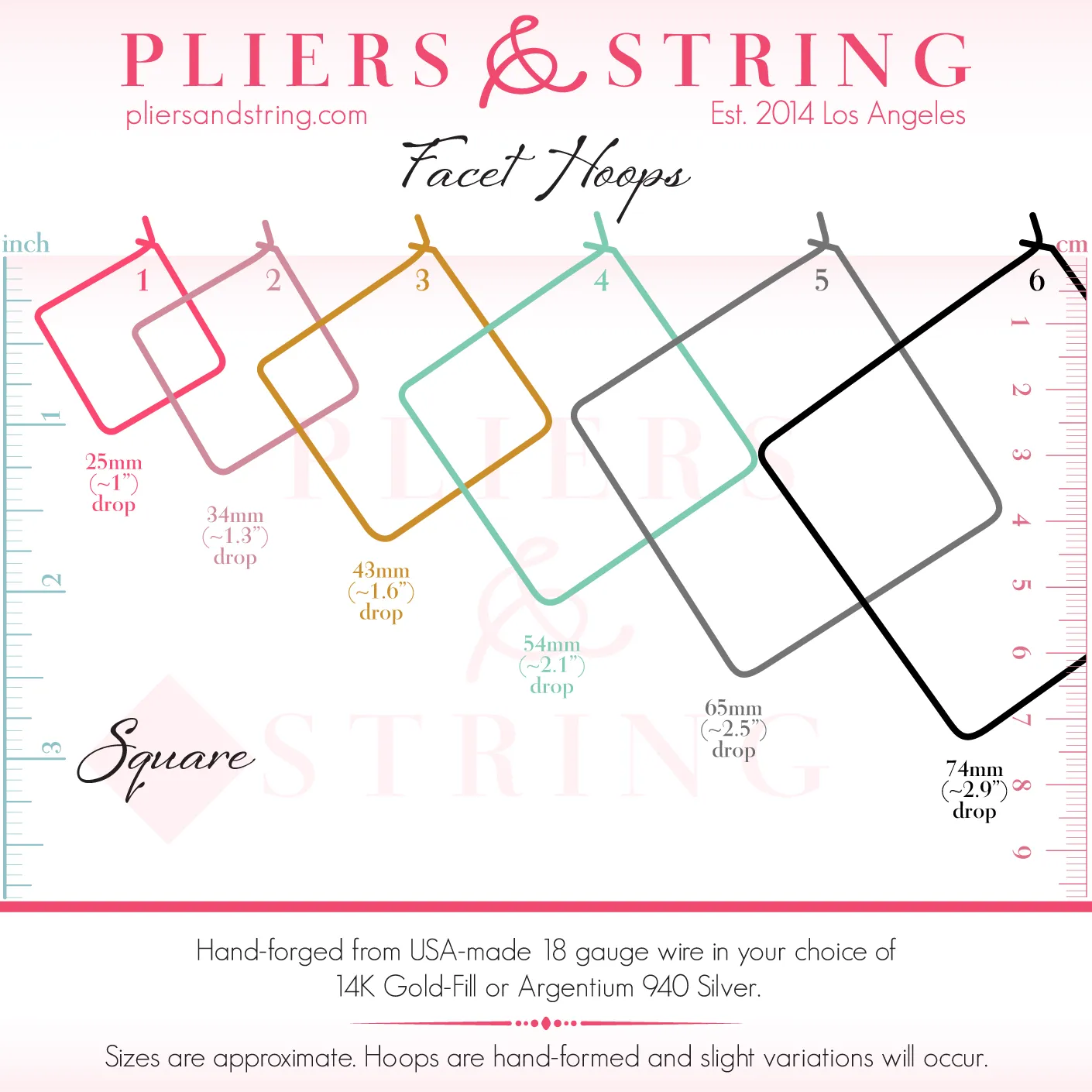 FACET Square Hoops