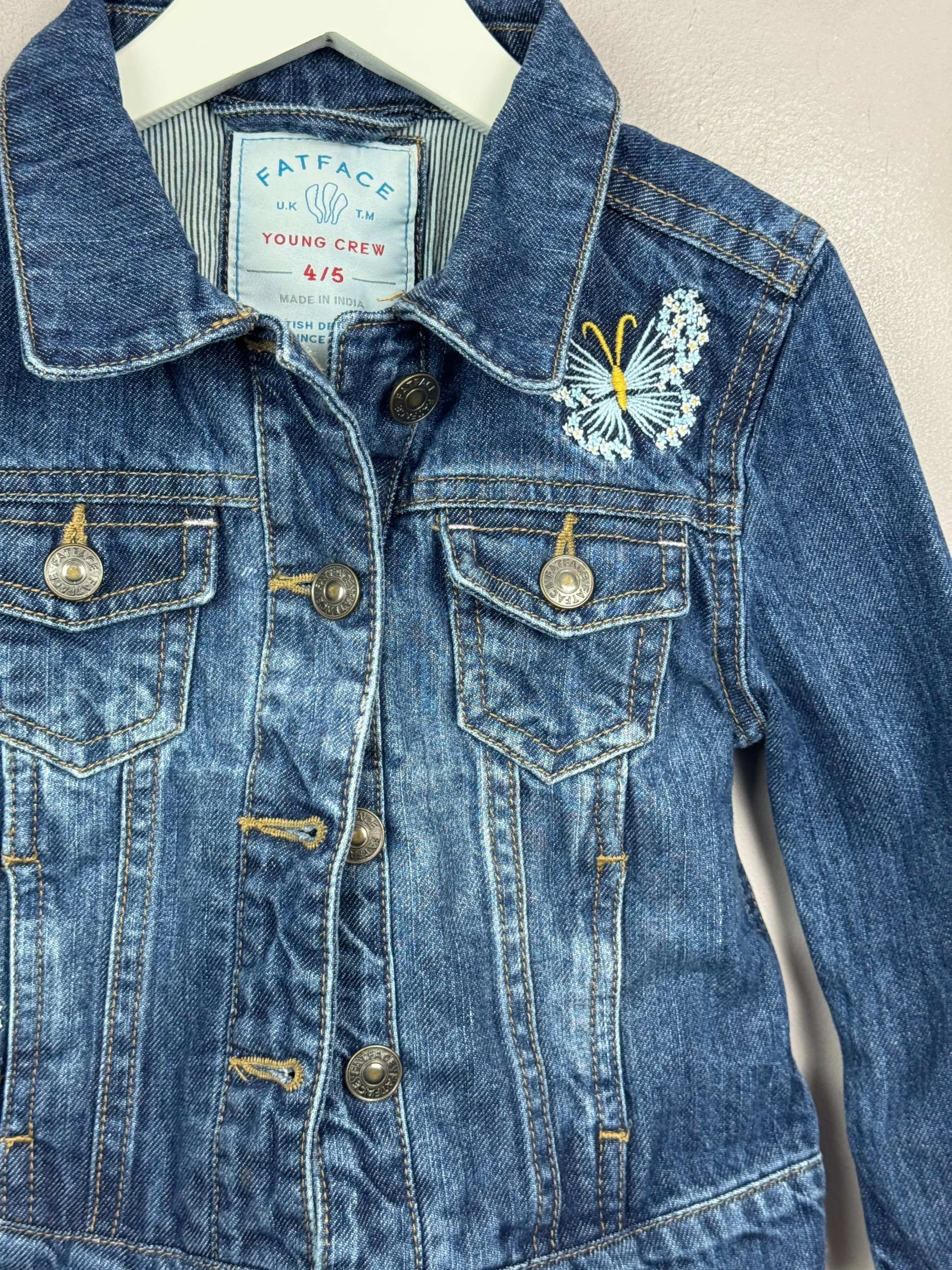 Fat Face Denim Jacket 4-5y