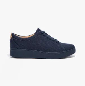 FitFlop RALLY CANVAS Womens Casual Trainers Midnight Navy