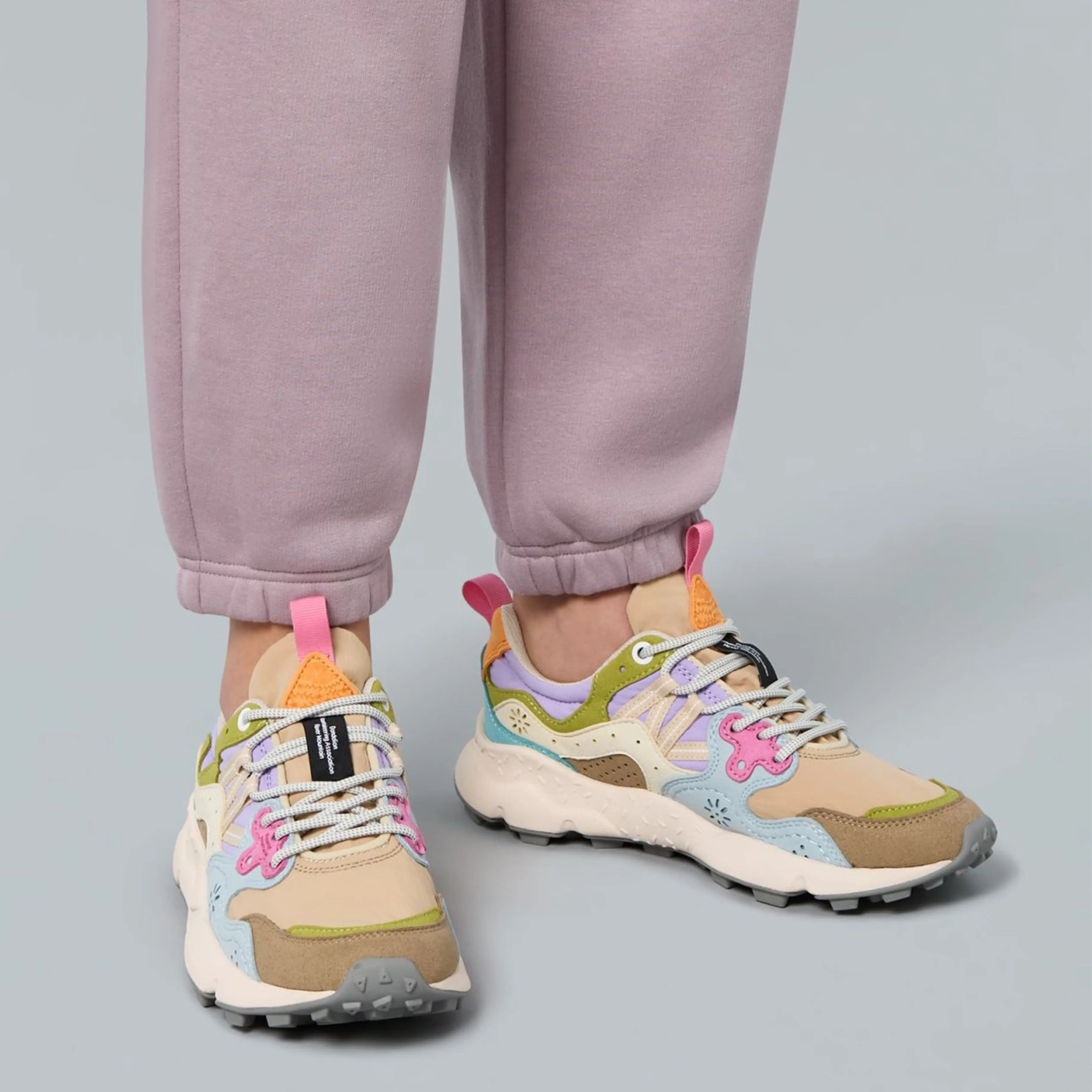 Flower Mountain Womens Yamano 3 Kaiso Trainer Sand / Celeste