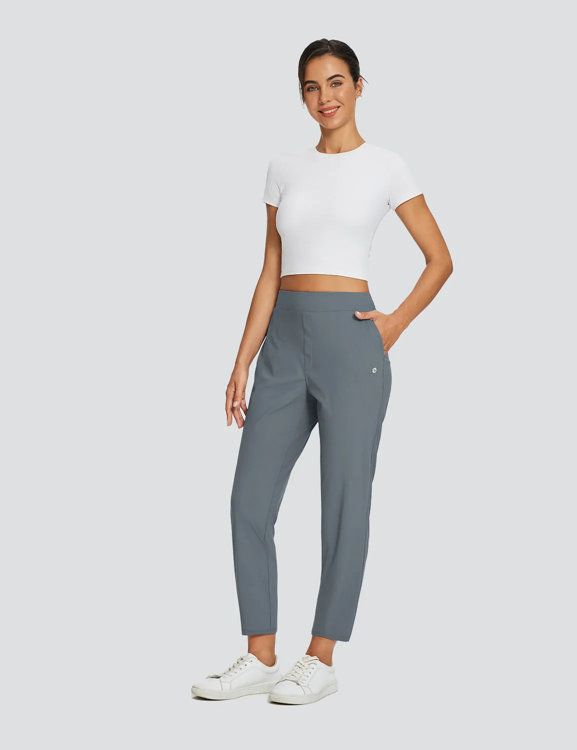 Flyleaf Ankle-length High-rise Pants