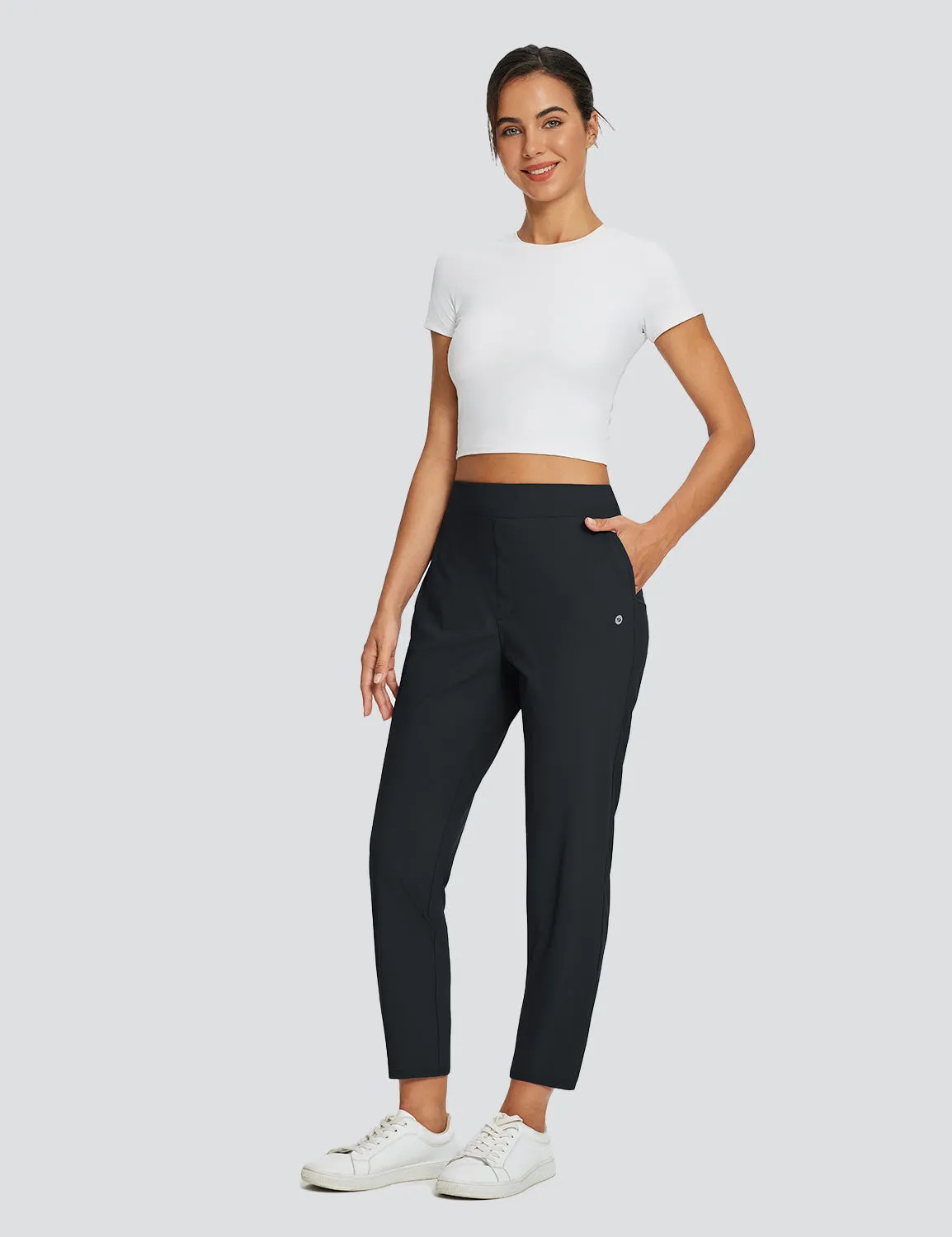 Flyleaf Ankle-length High-rise Pants