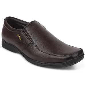 Fortune Brown Formal Non Lacing Moccasin Shoes For Men R573-06 By Liberty