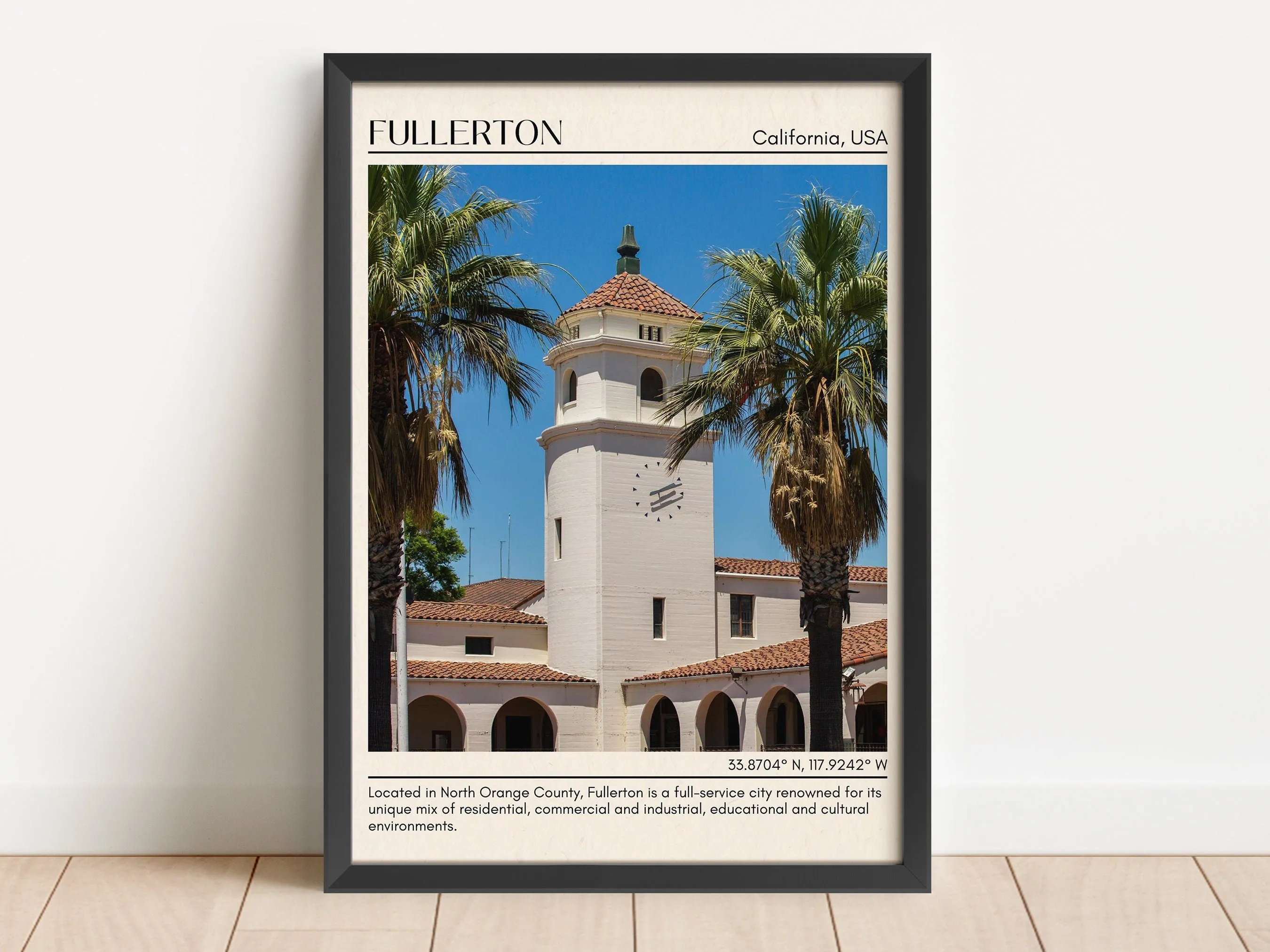 Fullerton Minimal Wall Art, California, USA