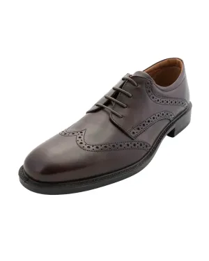 Gagliardi Brown Leather Full Brogue Derby Comfort Shoes